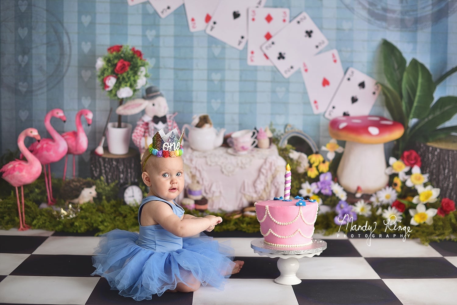 Kate Tea Party with Alice Backdrop Designed by Mandy Ringe Photography