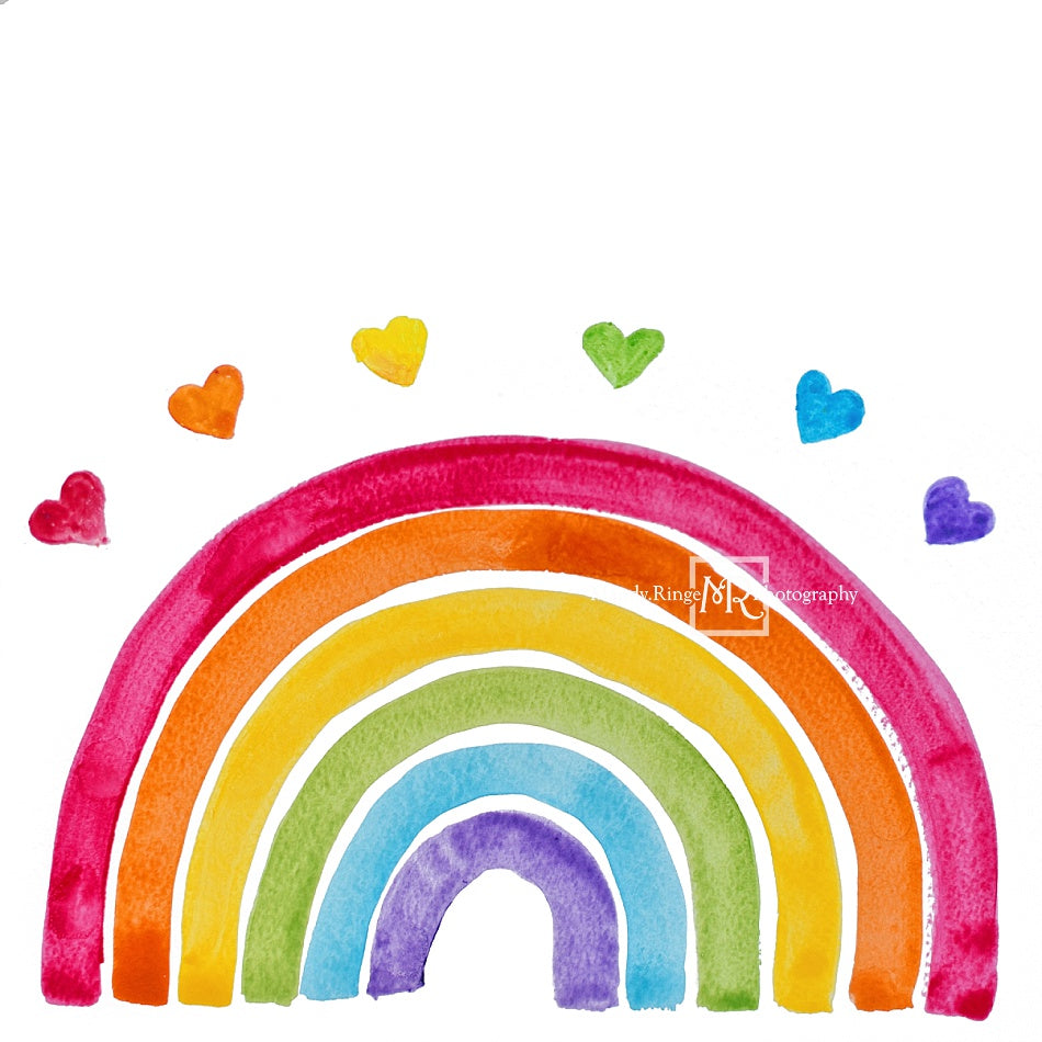Kate Watercolor Rainbow Backdrop Designed by Mandy Ringe Photography