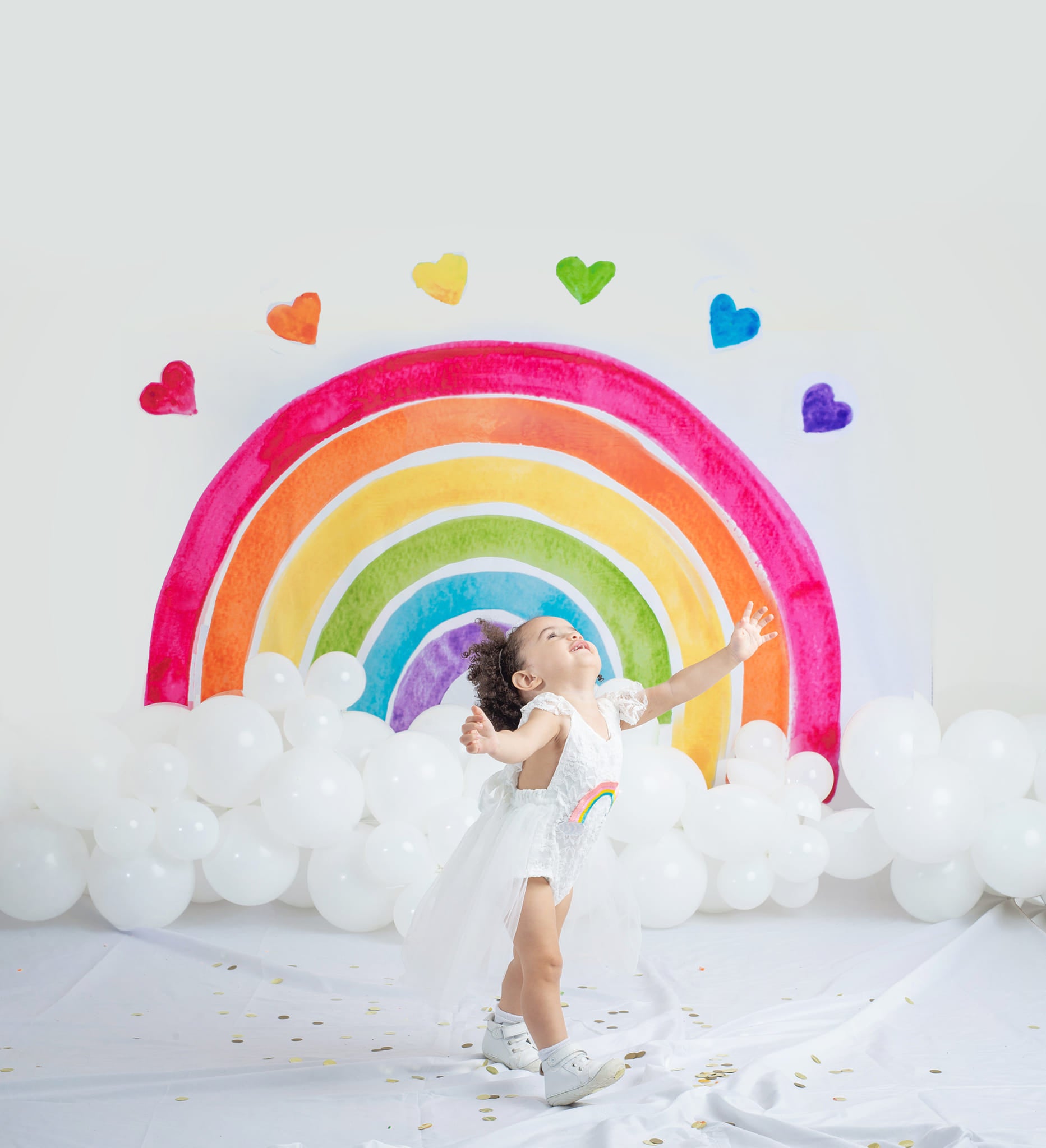 Kate Watercolor Rainbow Backdrop Designed by Mandy Ringe Photography - Kate Backdrop