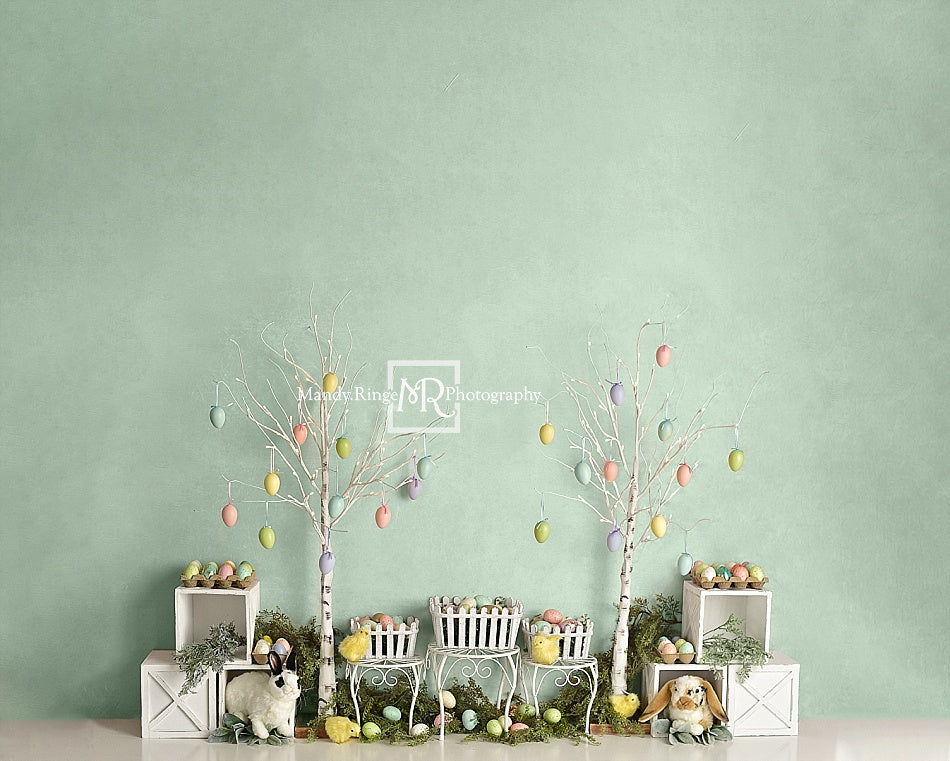 Kate Easter Bunnies and Chicks Backdrop Designed By Mandy Ringe Photography - Kate Backdrop