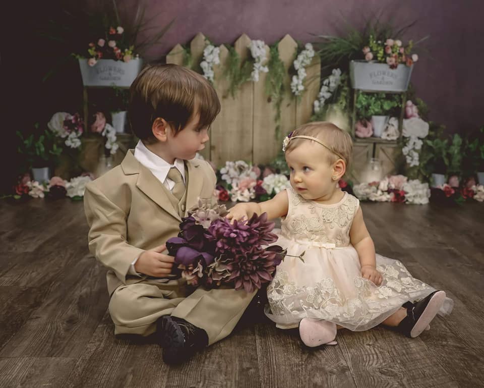 Kate Spring Garden Flowers Wood Fence Backdrop Designed By Megan Leigh Photography - Kate Backdrop