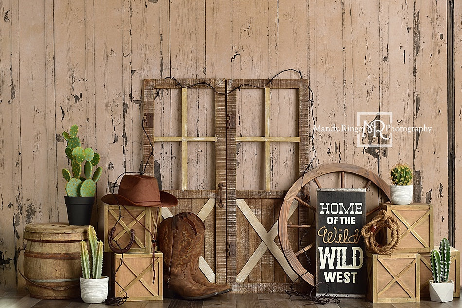 Kate Wild West Birthday Backdrop Designed by Mandy Ringe Photography - Kate Backdrop