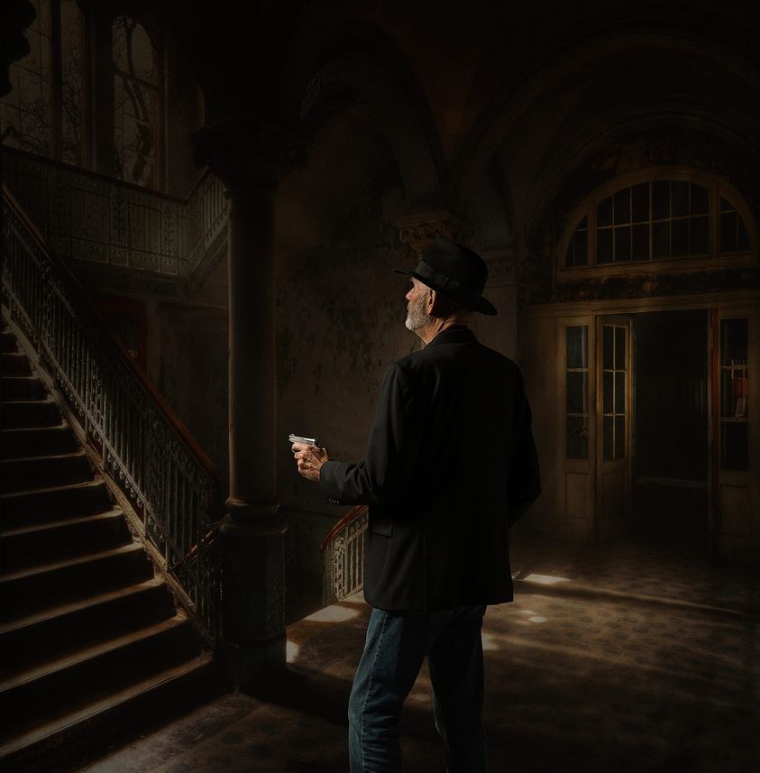 Kate Dark Castle Retro Architecture Backdrops - Katebackdrop