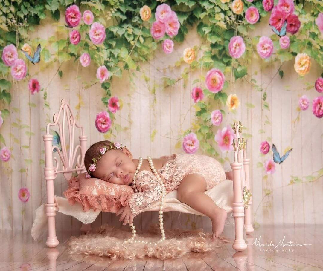 Katebackdrop鎷㈡綖Kate Flower Easter Backdrop wood Floral Background photography