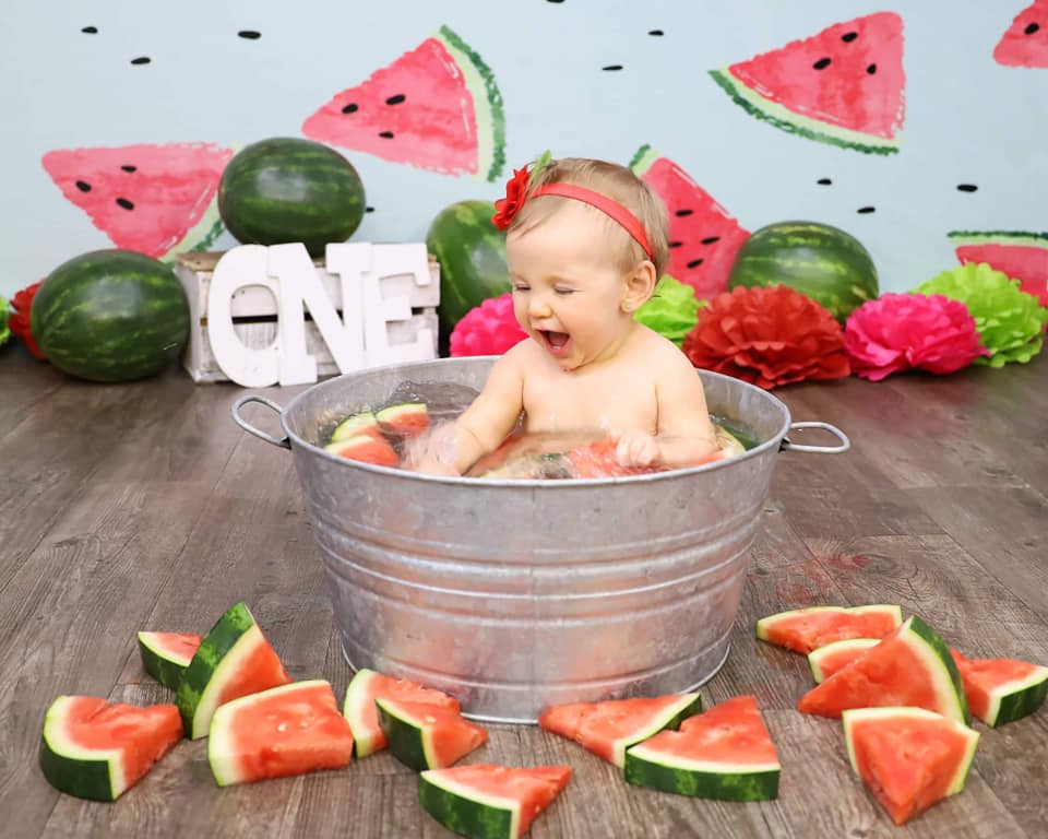 Kate Fresh Background Summer Watermelon Backdrop cake smash/birthday - Kate Backdrop