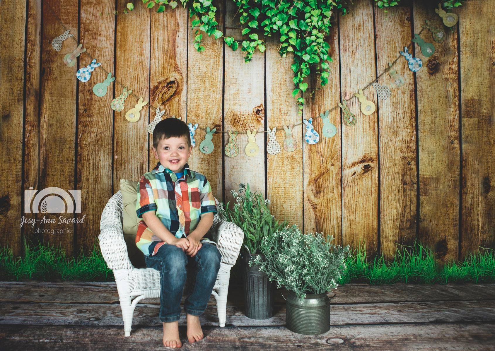 Katebackdrop£ºKate Spring Wooden Backdrop for Easter/Wedding/Newborn