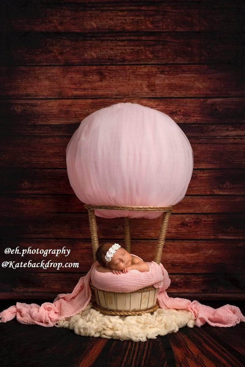 Katebackdrop鎷㈡綖Kate Dark Wood Backdrop for Newborn/Children photos