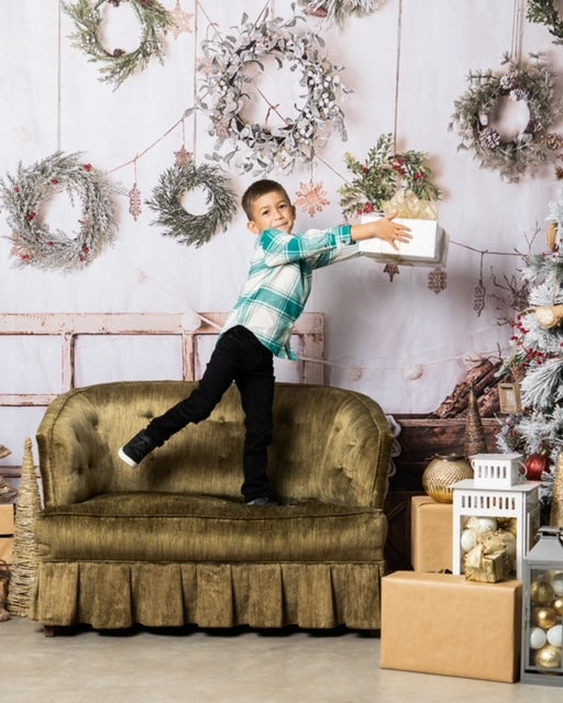 Kate Christmas Rustic Winter Backdrop Designed by Mandy Ringe Photography - Kate Backdrop