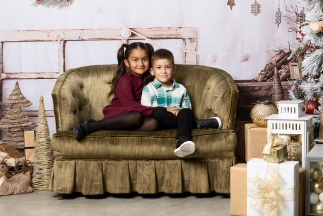 Kate Christmas Rustic Winter Backdrop Designed by Mandy Ringe Photography - Kate Backdrop