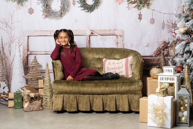Kate Christmas Rustic Winter Backdrop Designed by Mandy Ringe Photography - Kate Backdrop