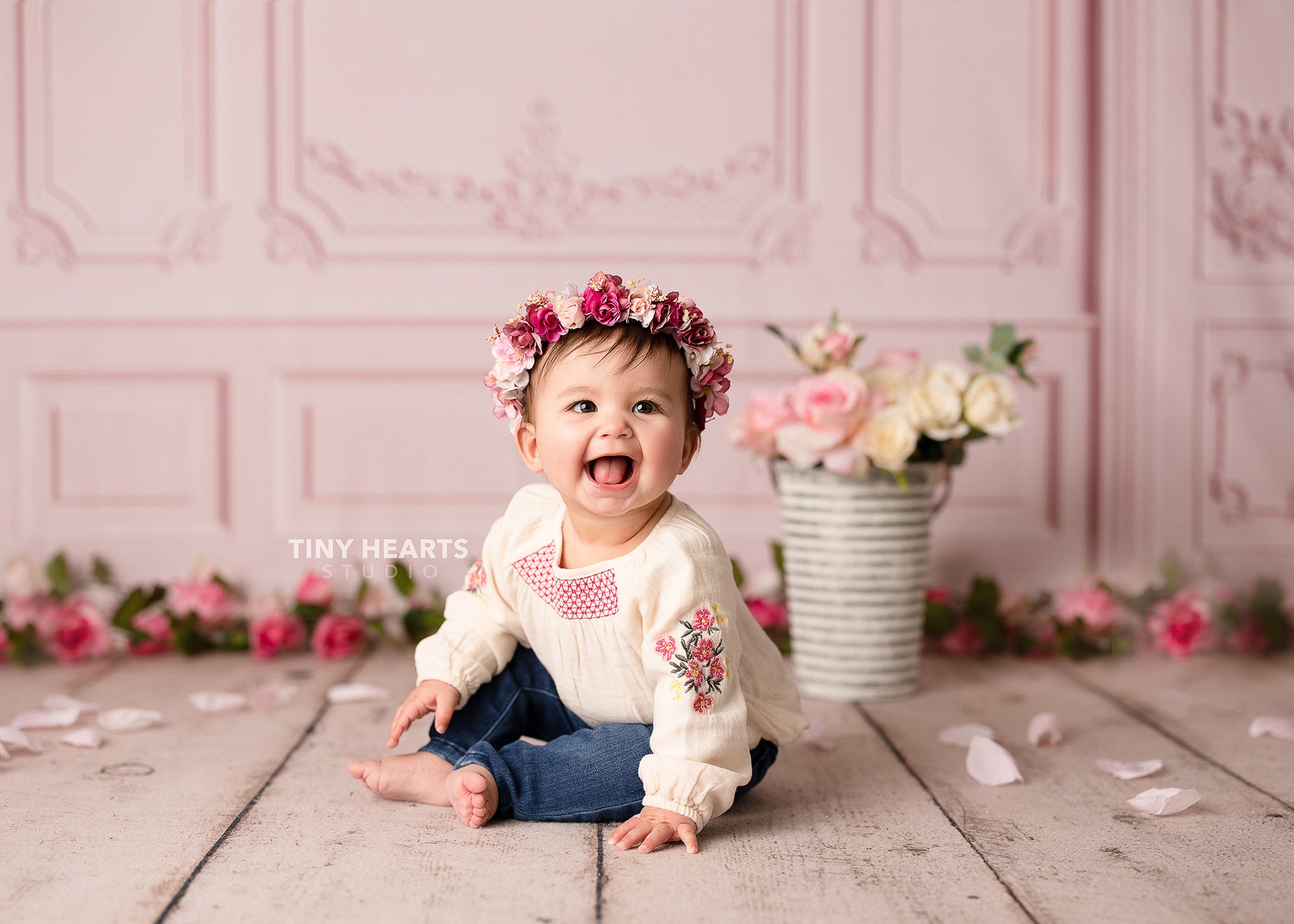 Kate Pink Retro Wall Backdrop Designed by Chain Photography - Kate Backdrop