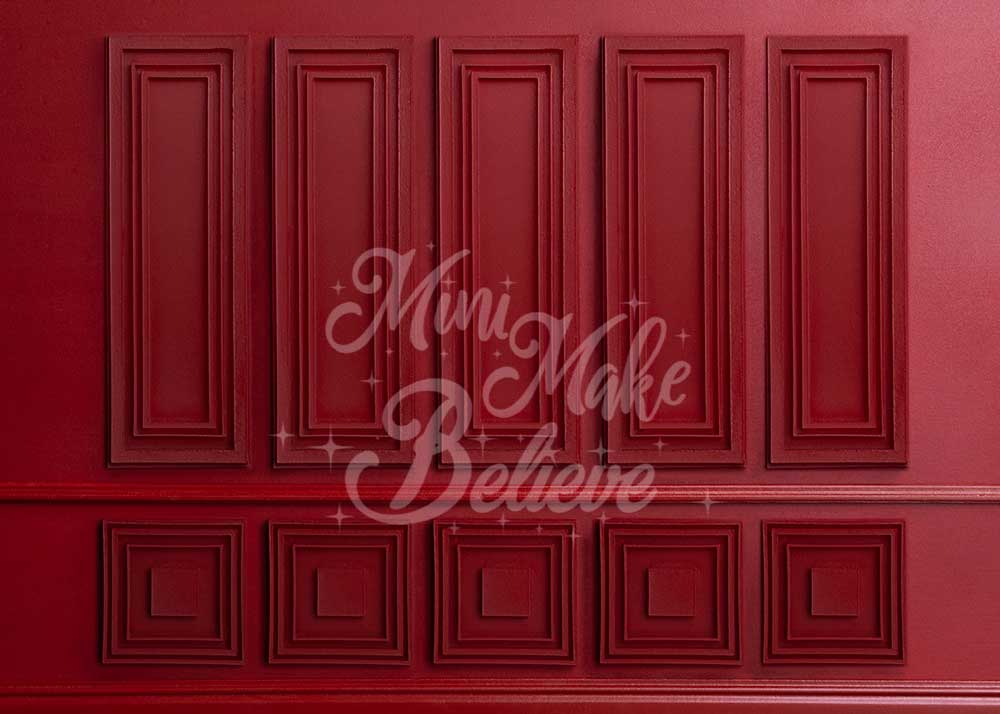 Kate Architecture Backdrop Red Wall Designed by Mini MakeBelieve