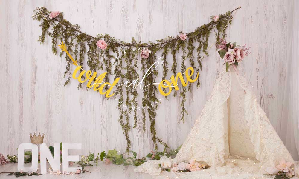Kate Summer Wild One Backdrop Camping for Photography Designed by Erin Larkins