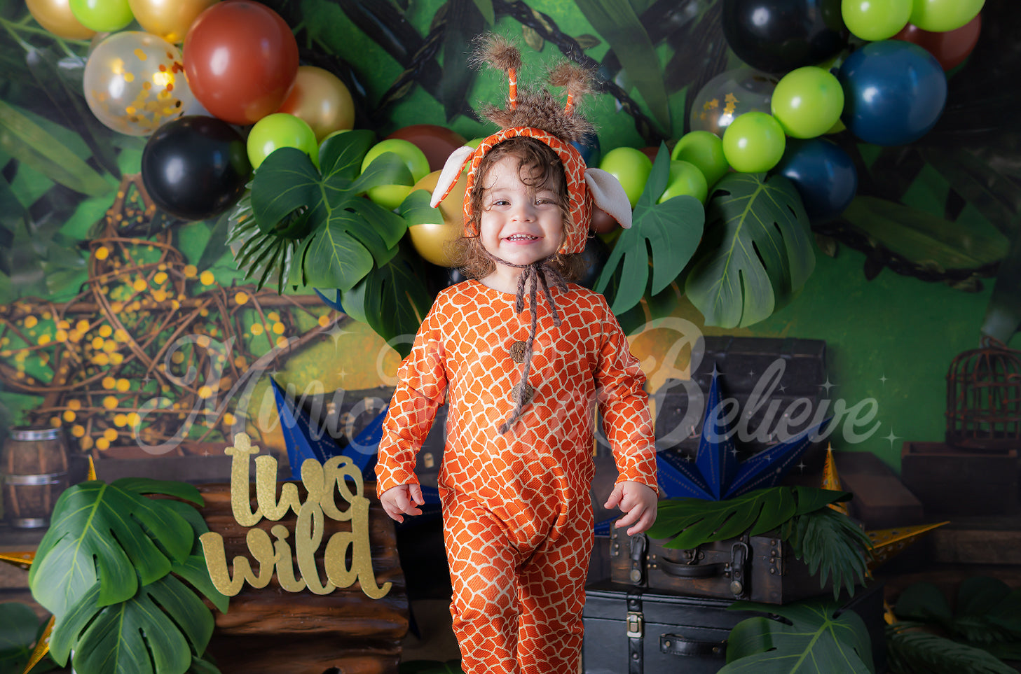 Kate Cake Smash Jungle Backdrop Designed by Mini MakeBelieve - Kate Backdrop