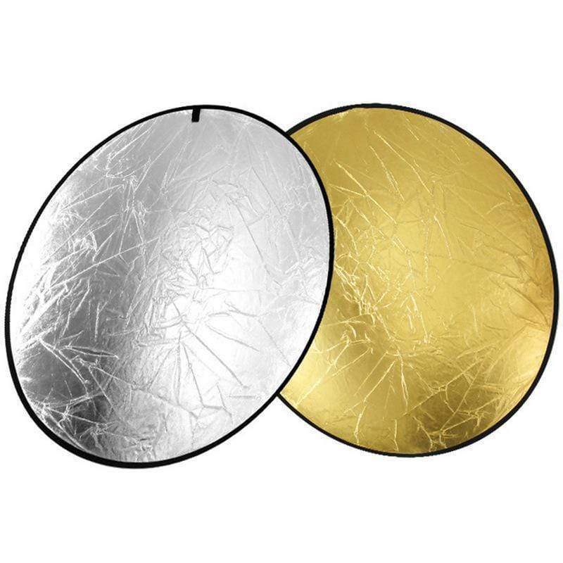 2-In-1 Light Round Photography Reflector For Studio Multi Photo Disc 24" 60Cm - Katebackdrop