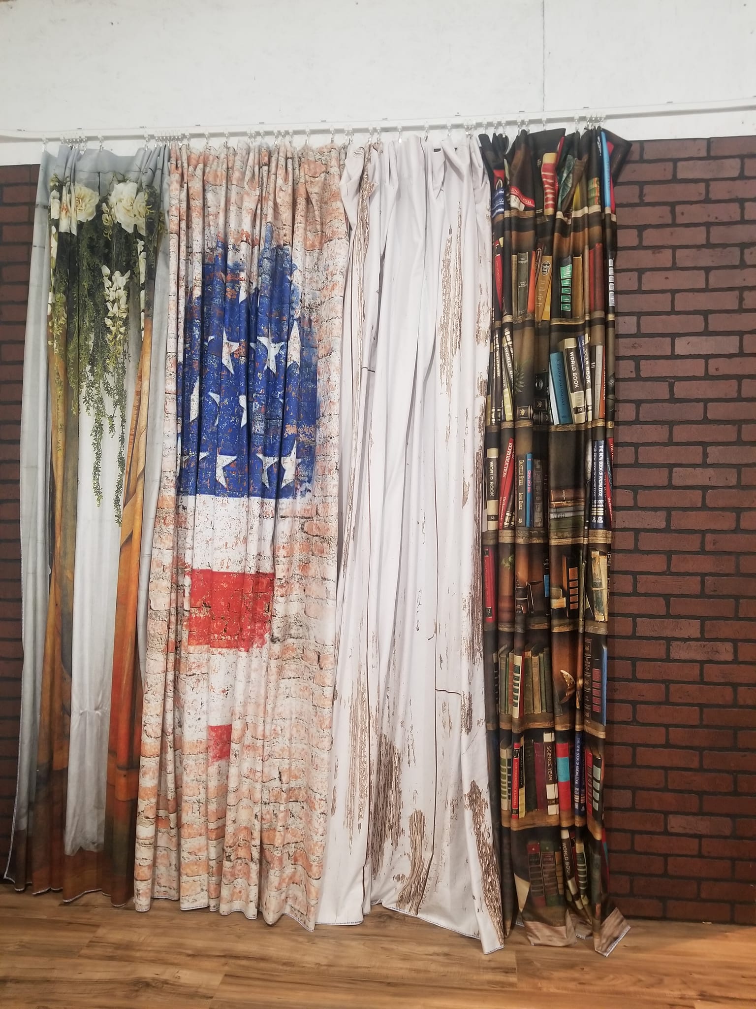 Kate Flexible Curtain Bendable Backdrop Stand for Wall or Ceiling Mounting