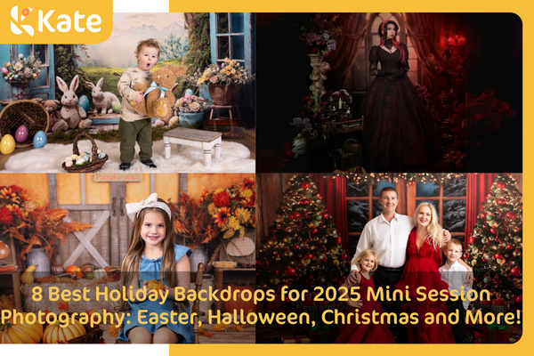 8 Best Holiday Backdrops for 2025 Mini Session Photography: Easter, Halloween, Christmas and More!