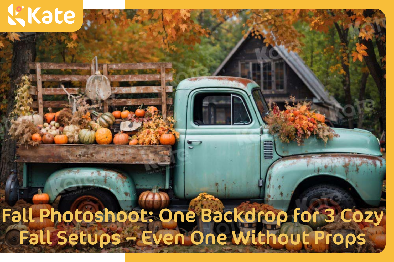 Fall Photoshoot: One Backdrop for 3 Cozy Fall Setups – Even One Withou