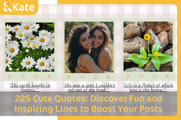 225 Citazioni Carine: Scopri Frasi Divertenti e Ispiratrici per Potenziare i Tuoi Post Designed by