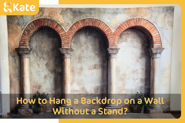 Hoe hang je een achtergrond aan een muur zonder standaard? Designed by