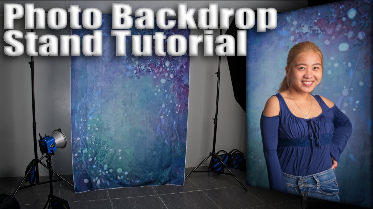 How To Setup A Photography Backdrop Stand Kit For Photos, Plus Video For YouTube & Twitch