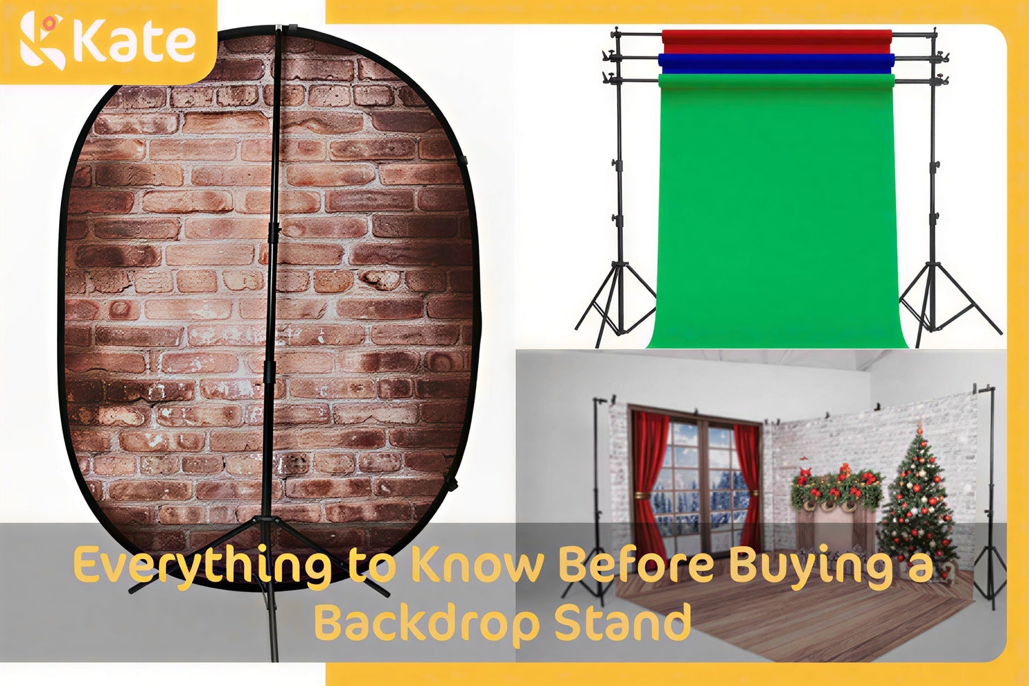 Photography backdrop stand in different styles