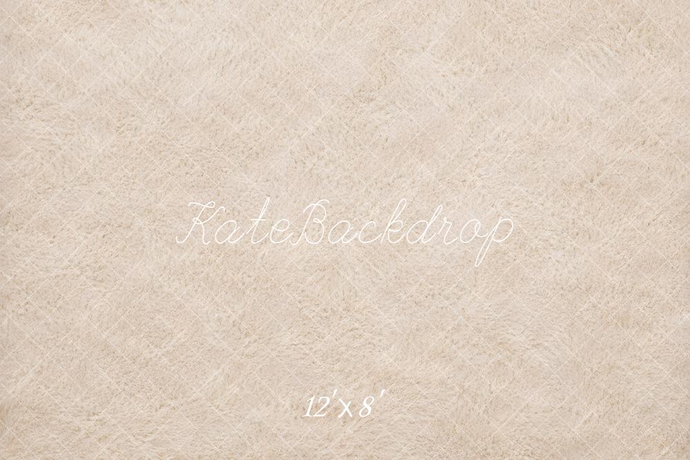 Kate Beige Furry Plush Floor Printed Backdrop Designed by Kate Image