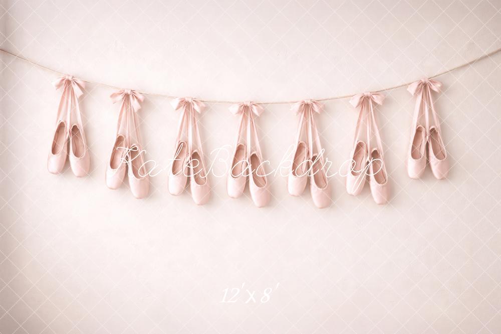 Kate Prom Pink Ballet Shoes Garland Backdrop Designed by Megan Leigh Photography