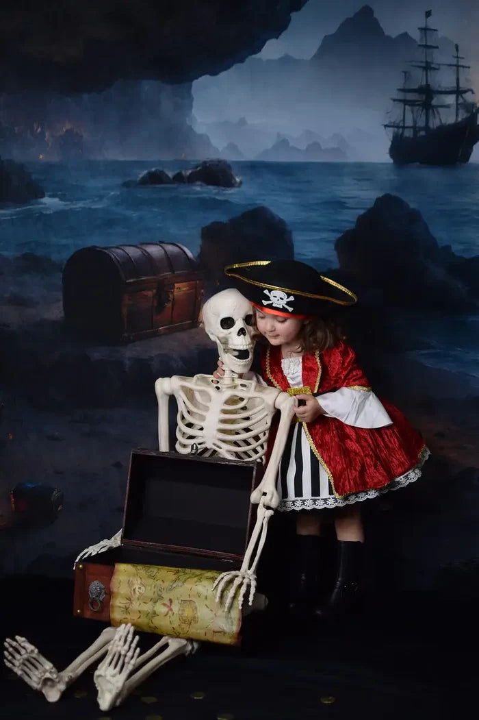 Kate Summer Pirate Treasure Cave Printed Backdrop for Photography