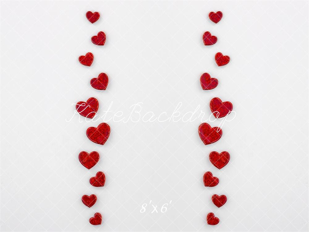 Valentine Red Heart Foto Achtergrond Designed by Mini MakeBelieve