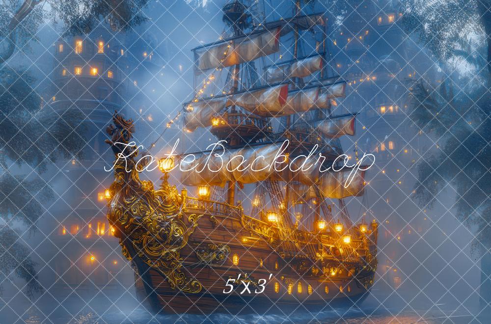 Kate Fantasy Pirate Ship Cave Adventure Backdrop Designed by Mini MakeBelieve