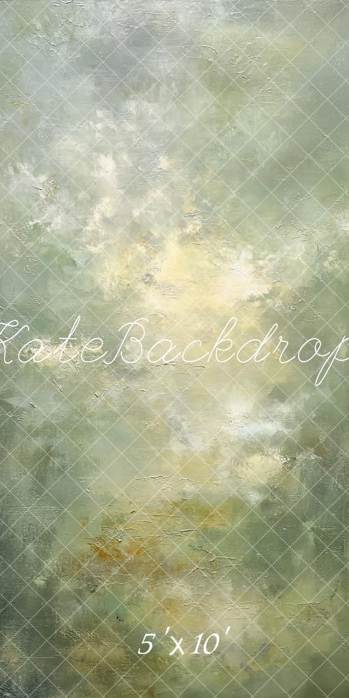 Kate Sweep Green Abstract Texture Printed Backdrop Designed by Kate Image