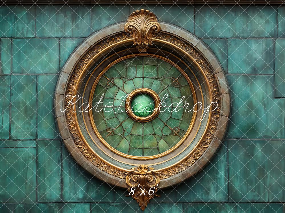 Kate Fantasy Vintage Wall Emerald Backdrop Designed by Megan Leigh Photography