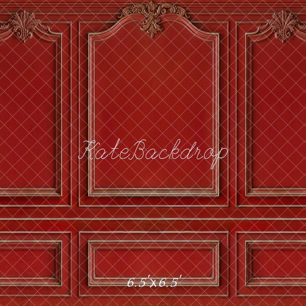 Kate Vintage Red Ornate Wall Panel Backdrop Designed by Kate Image
