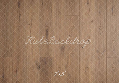 Kate Brown Wood Floor Printed Backdrop Designed by Mini MakeBelieve