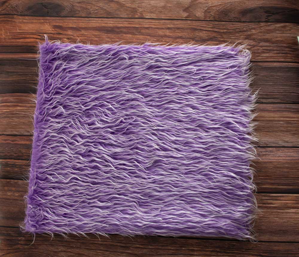 Kate Purple Faux Fur Blanket Props for Baby Photography