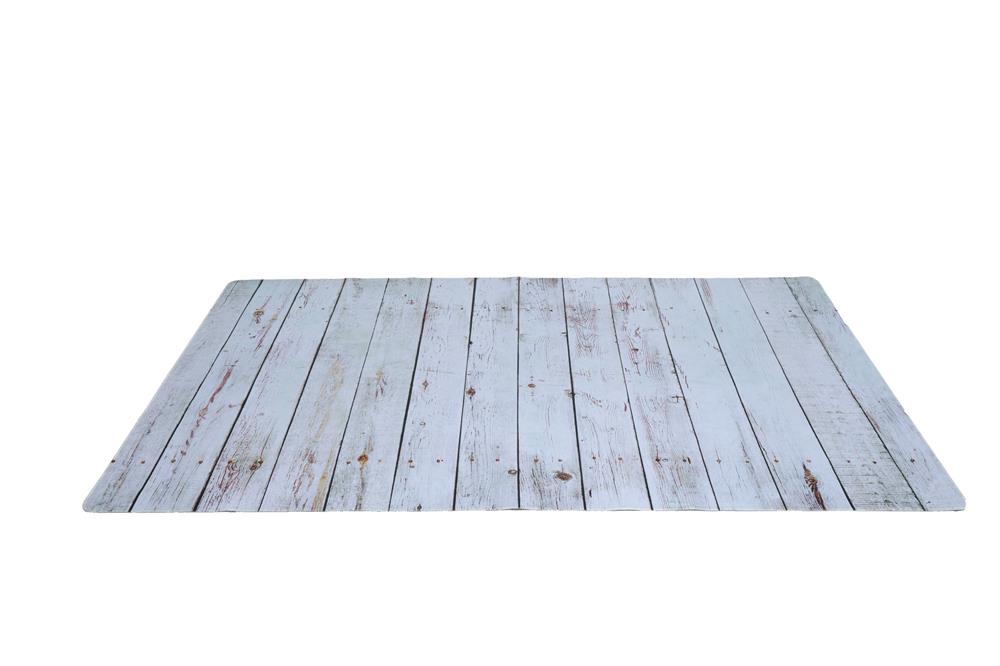 RTS Kate White Wood Rubber Floor Mat