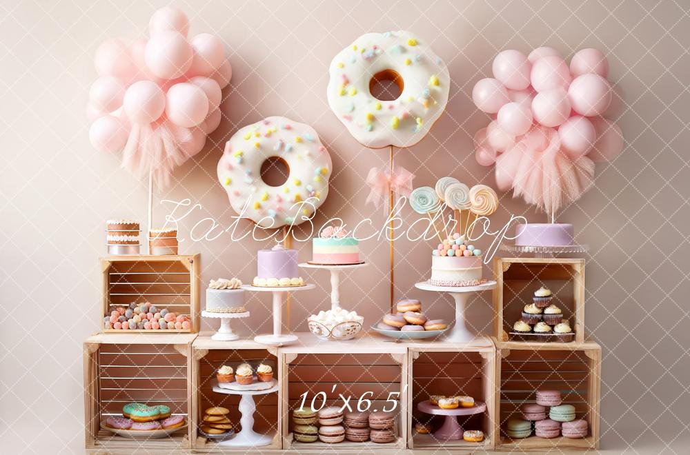 Cake Smash Pastel Sweet Dessert Donut Foto Achtergrond Designed by Mandy Ringe Photography