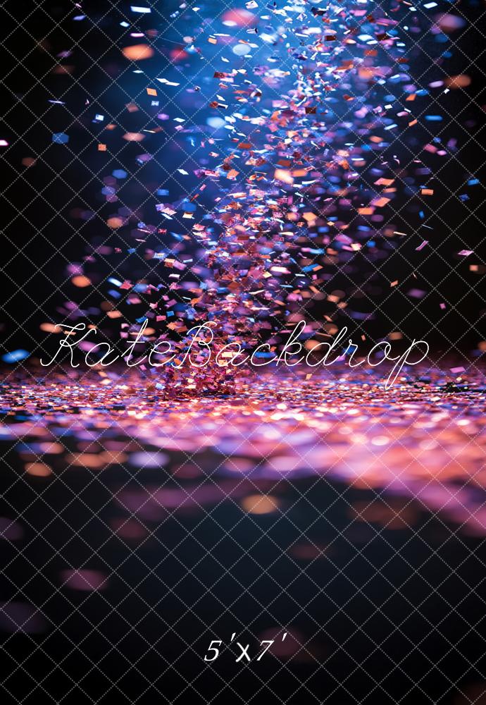Kate Confetti Light Bokeh Printed Backdrop Designed by Emetselch