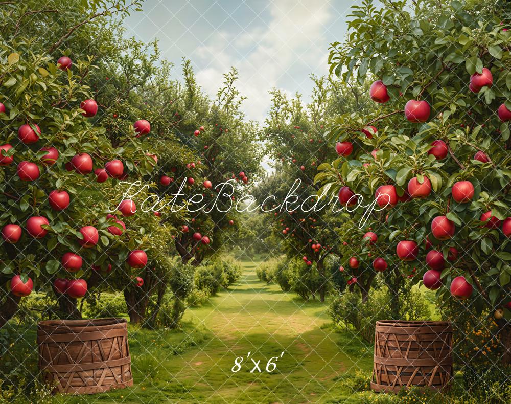 Kate Fall Orchard Apple Tree Backdrop Designed by Emetselch