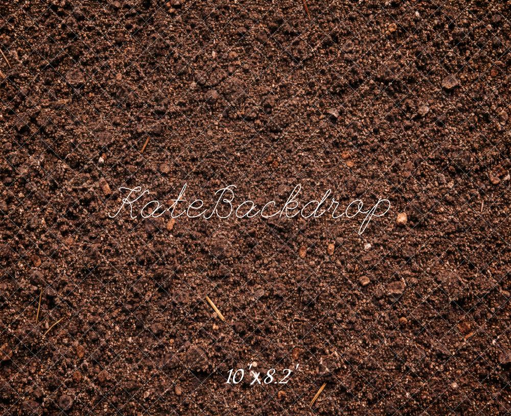 Kate Brown Dirt Texture Floor Printed Backdrop Designed by Vertigo Productions