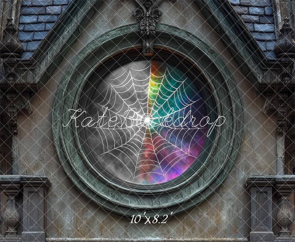 Fondo de Ventana Exterior de Telaraña Miércoles diseñado por Mini MakeBelieve