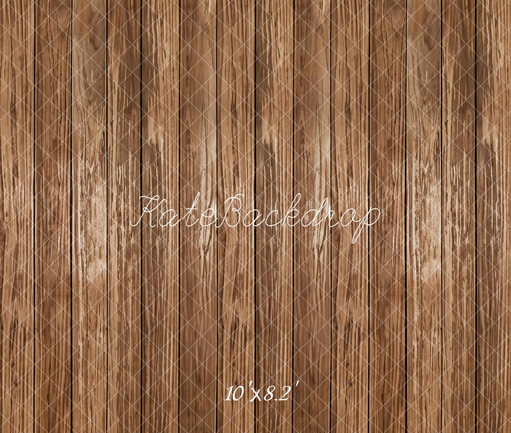 Kate Brown Wood Plank Wall Backdrop Designed by Kate Image