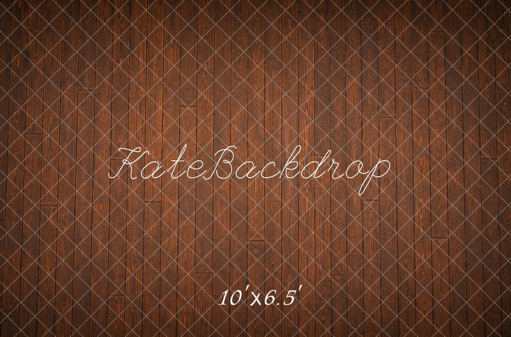 Kate Brown Wood Plank Floor Printed Backdrop Printed Backdrop Designed by Megan Leigh Photography