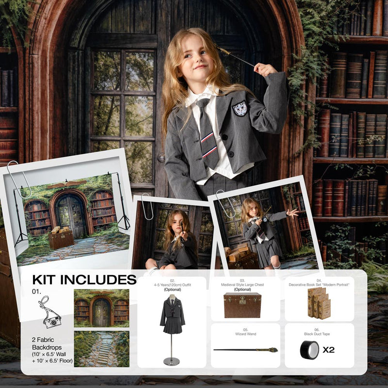 Kate College of Magic Photo Kit Photography Backdrops&Props Themed Bundle(US ONLY)