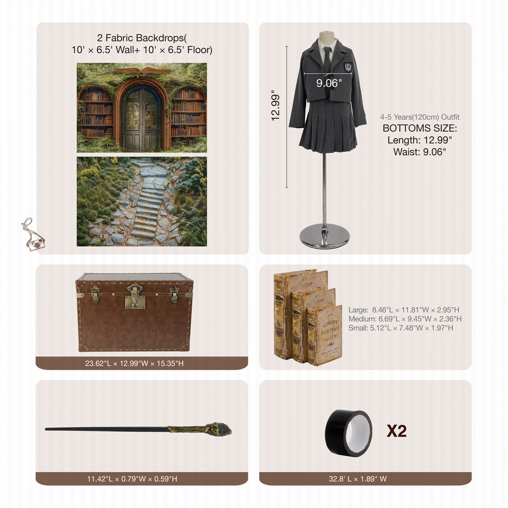 RTS Kate College of Magic Photo Kit Photography Backdrops&Props Themed Bundle