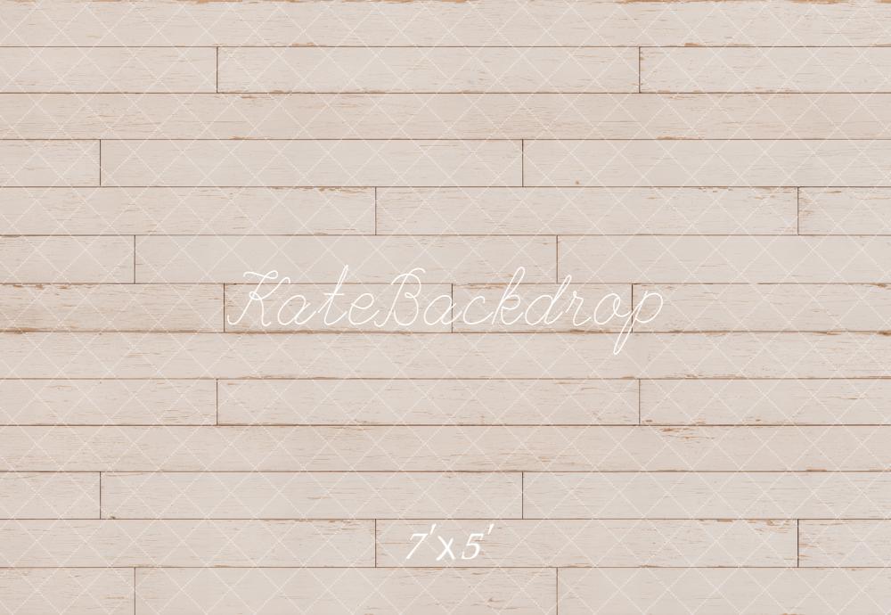 Kate White Retro Planks Floor Printed Backdrop Designed by Emetselch