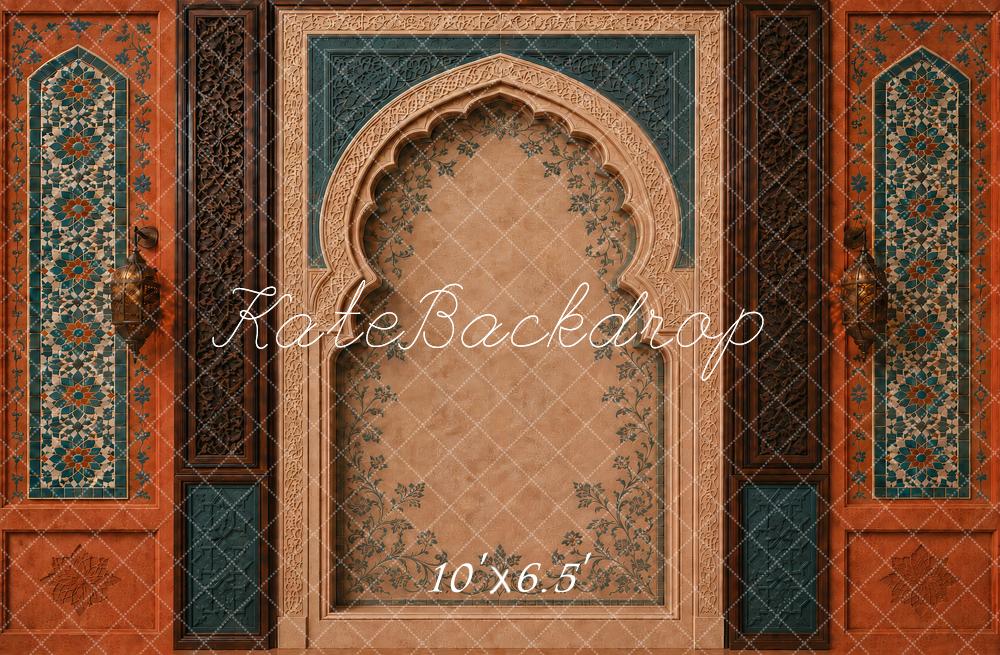 Kate Moroccan Arch Mosaic Lantern Printed Backdrop Designed by Vertigo Productions