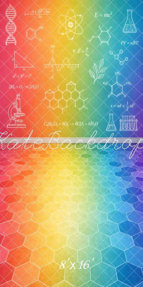 Kate Sweep Science Chemistry Rainbow Gradient Printed Backdrop Designed by Vertigo Productions