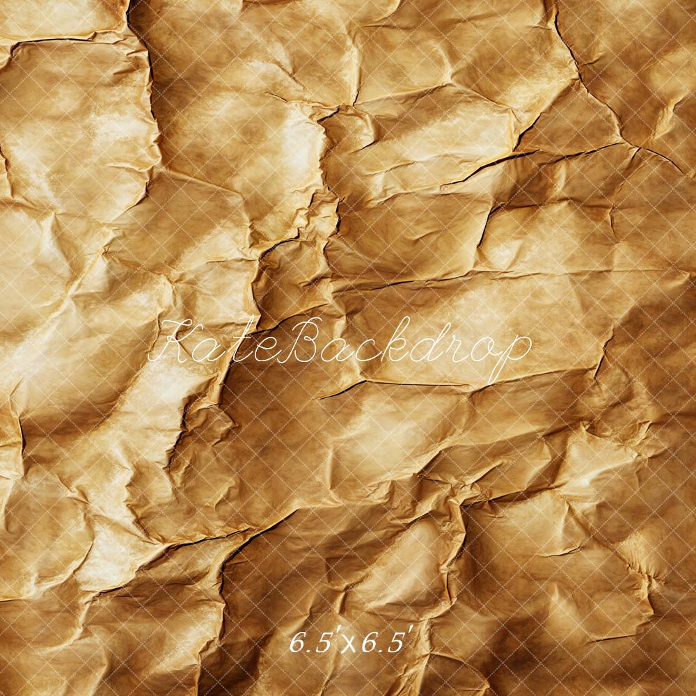 Kate Vintage Crumpled Texture Beige Backdrop Designed by Emetselch